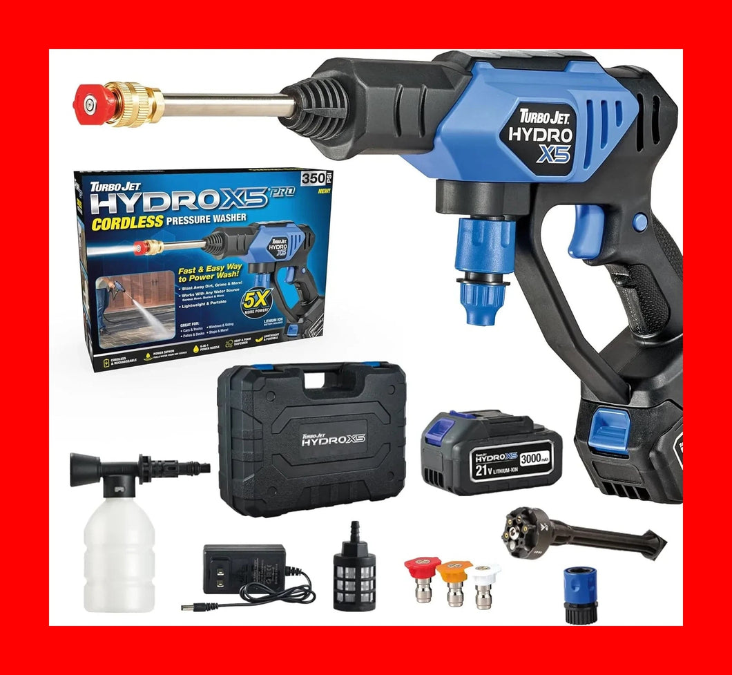 Hydro X5 Pressure Washer - Turbo Jet Hydro X5